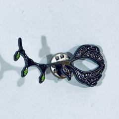 Silver Disney Twisted-Wonderland Glorious Masquerade Crimson Flower and Bell of Salvation Pins Collection Masquerade Dress Ver. [USED]