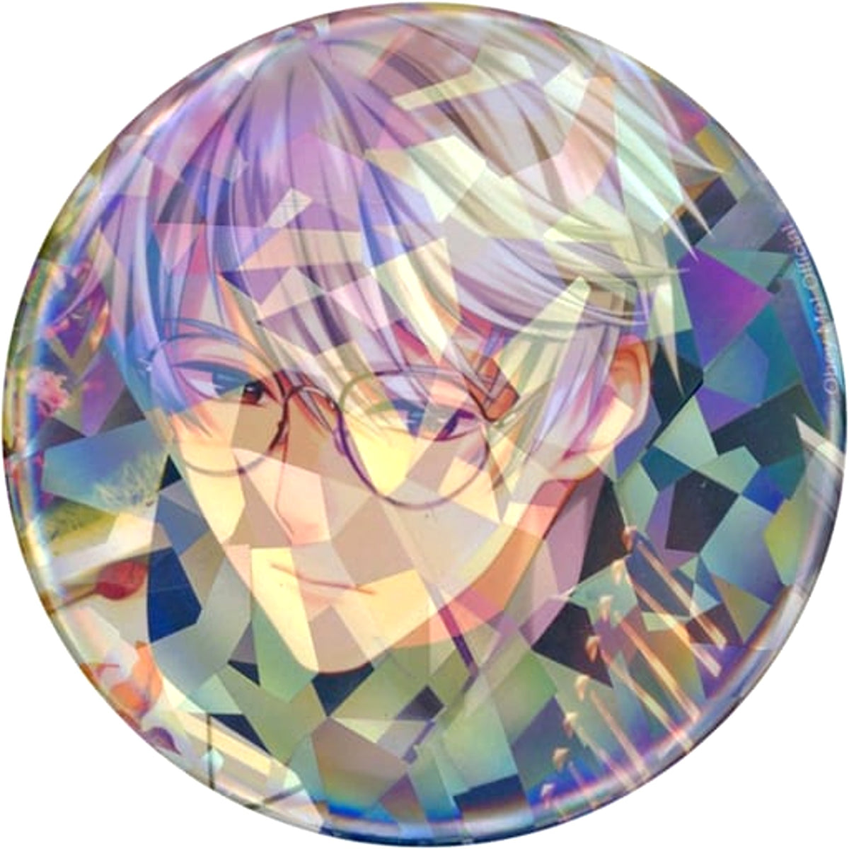 Obey Me! Solomon Hologram Can Badge Buttons [USED]