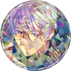 Obey Me! Solomon Hologram Can Badge Buttons [USED]