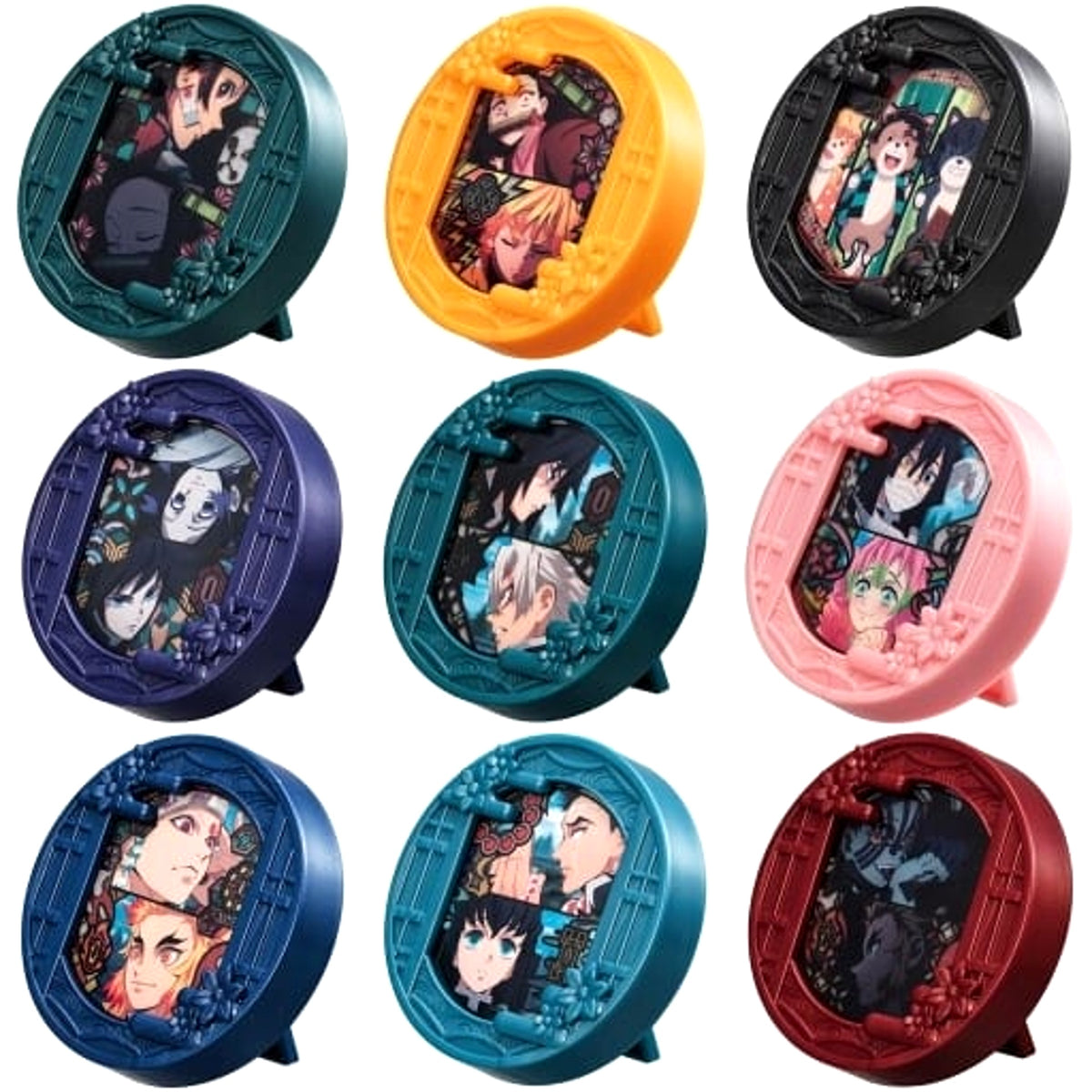 Demon Slayer: Kimetsu no Yaiba Shinobu Kocho & Others Can Badge Stand All 9 Types Set Buttons [USED]