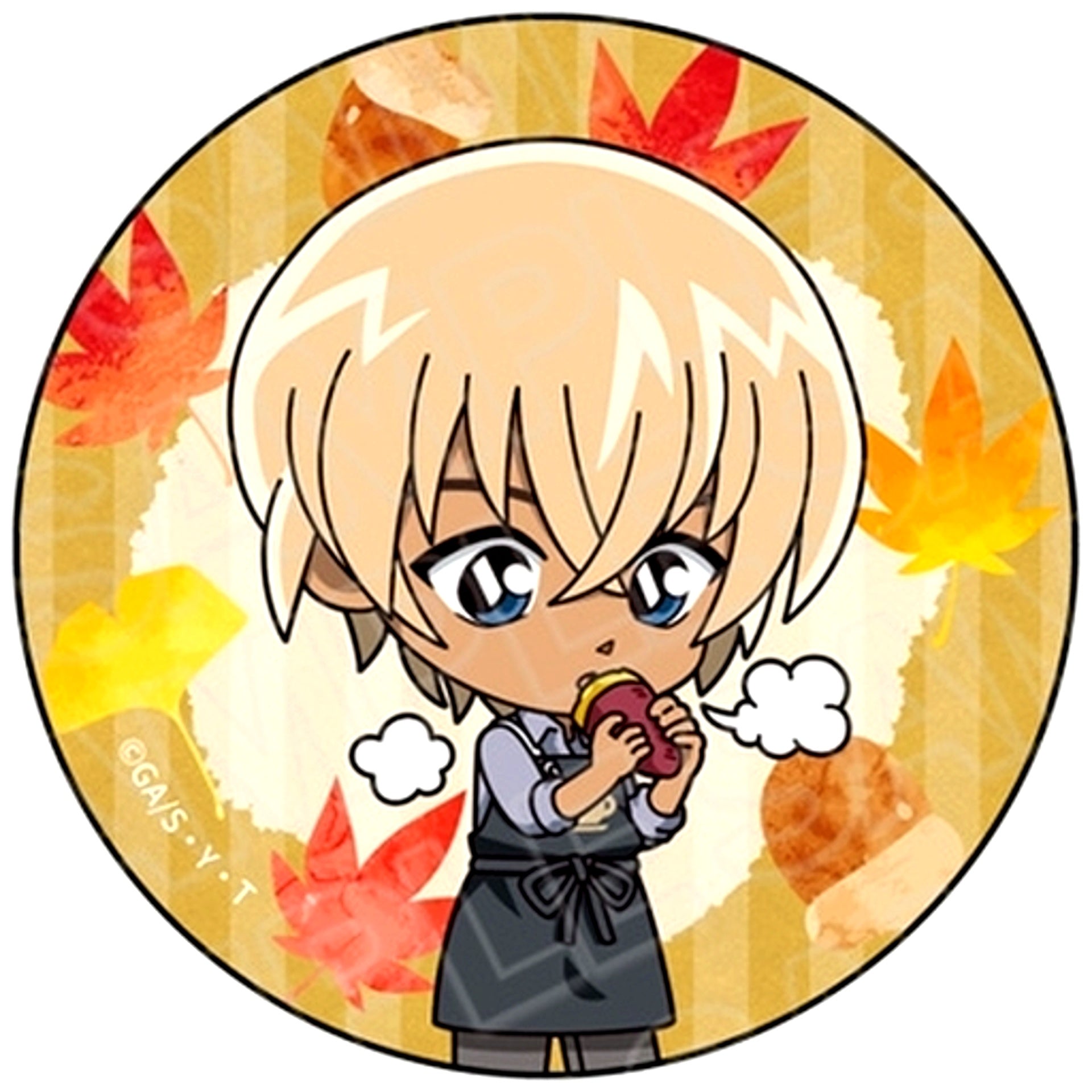 Toru Amuro Deformed Autumn Ver. Detective Conan Hologram Button [USED]