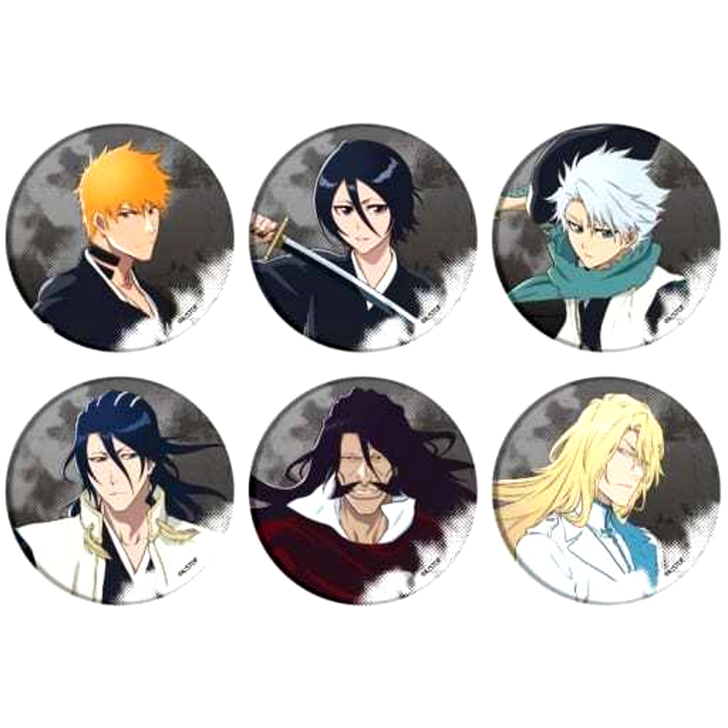Set of 6 BLEACH Thousand-Year Blood War POP UP SHOP in Ikebukuro Sukima Store Button [USED]