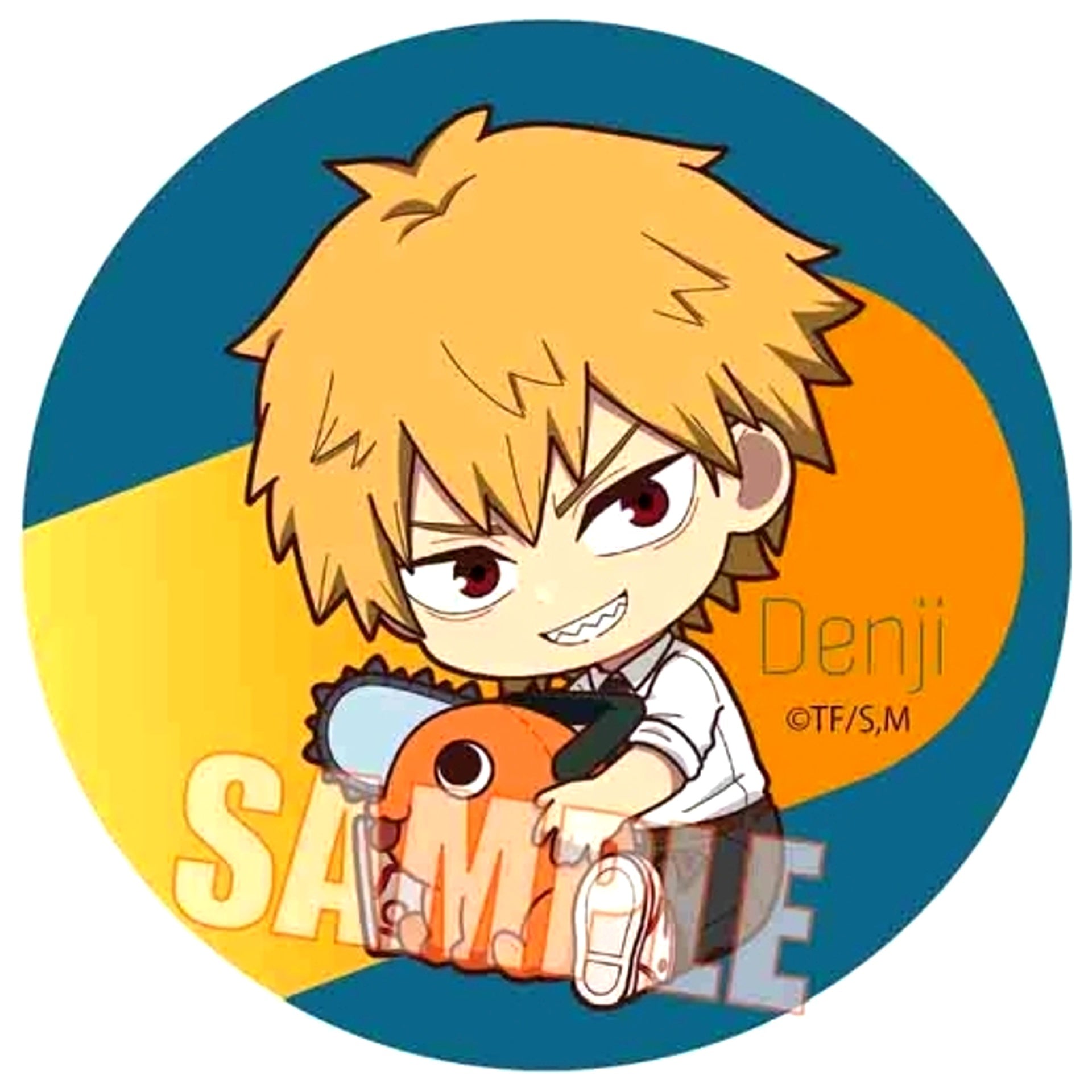 Denji Chainsaw Man Gyugyutto Trading Button [USED]