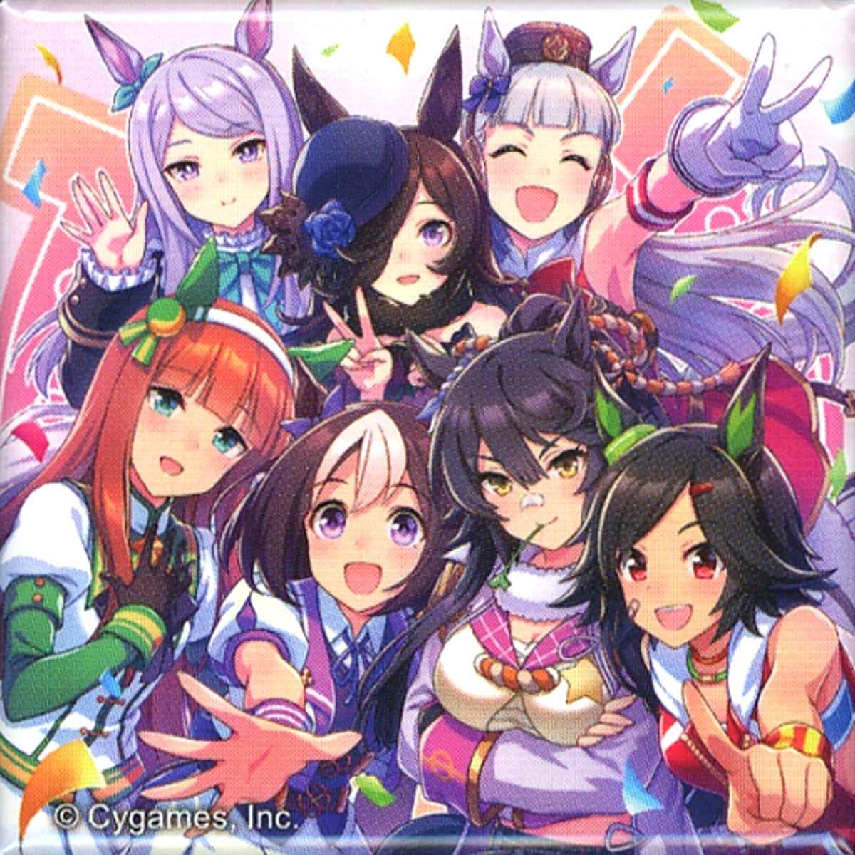 Jacket Illustration WINNING LIVE 07 Uma Musume Pretty Derby 4th EVENT Additional Performance SPECIAL DREAMERS EXTRA STAGE Official Trading Square Button [USED]