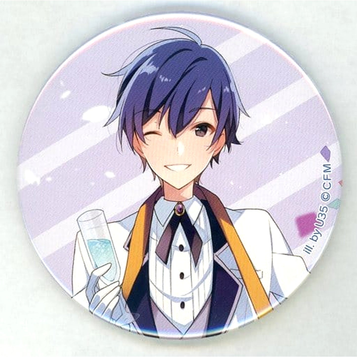 VOCALOID KAITO illustration by U35 Can Badge 10th Anniversary Fair: Mihata ni Utae! Hatsunegumi! Limited Buttons [USED]