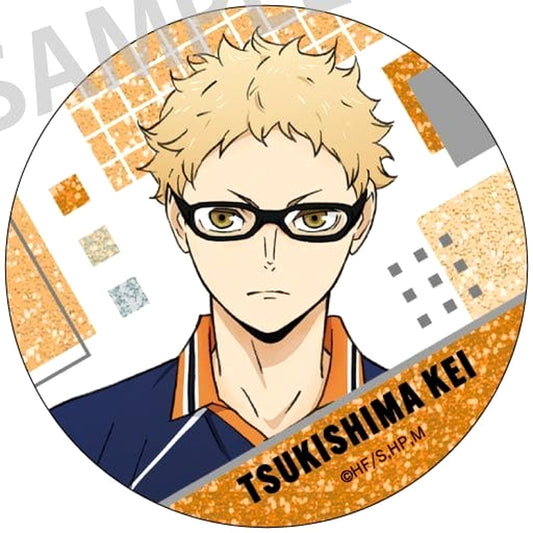 Kei Tsukishima Haikyu!! Trading Glitter Button A [USED]