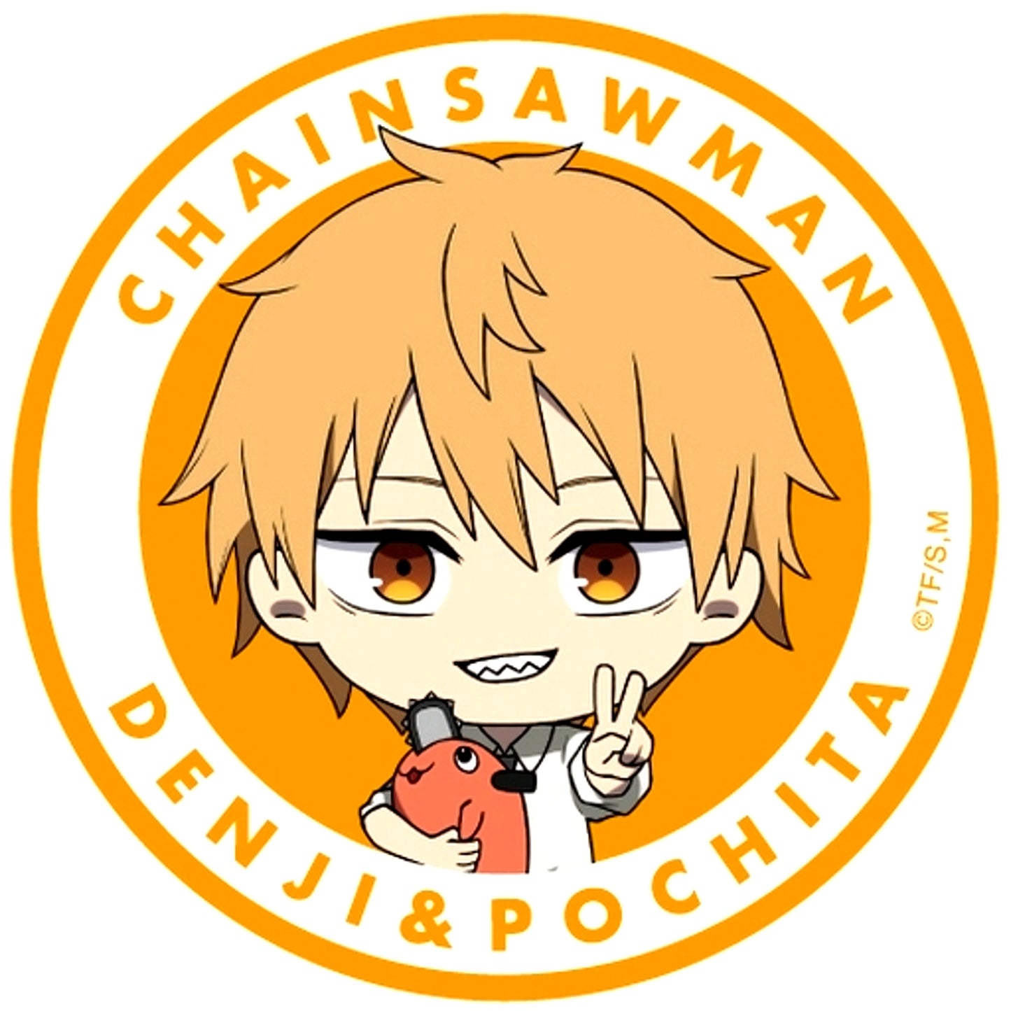 Denji Chainsaw Man Gyukkore Trading Button [USED]