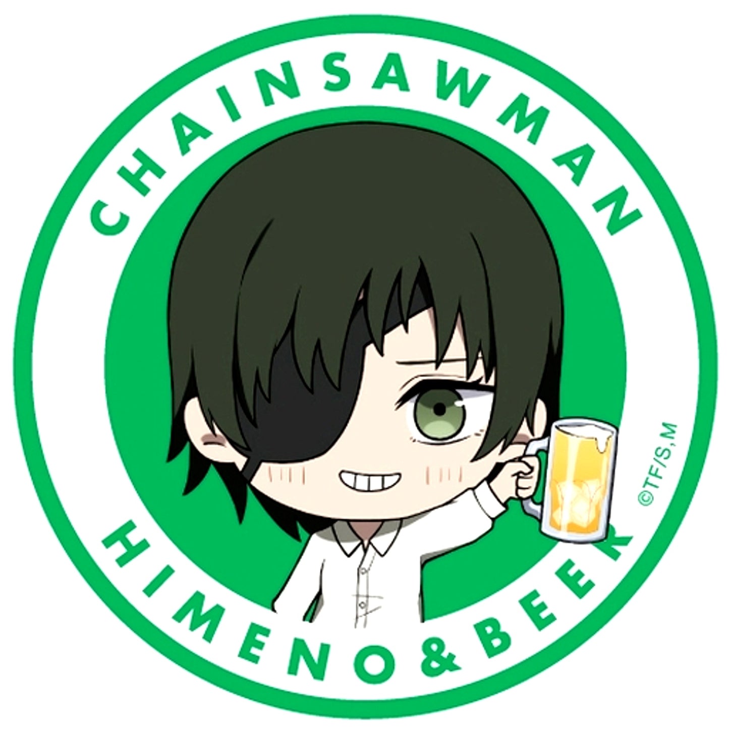 Himeno Chainsaw Man Gyukkore Trading Button [USED]