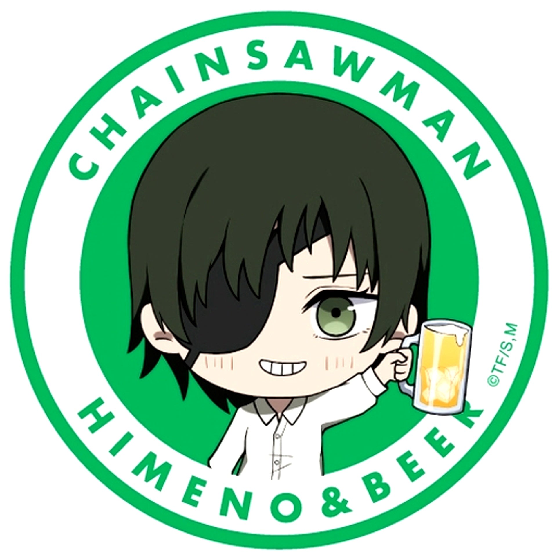 Himeno Chainsaw Man Gyukkore Trading Button [USED]
