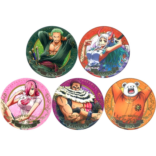 Set of 5 One Piece Birthday Jewelry Button November Mugiwara Store Ltd [USED]