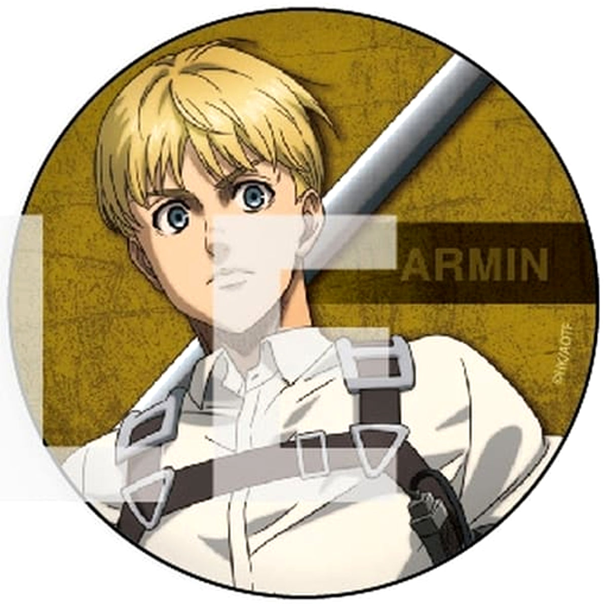 Attack on Titan Armin Arlert Newly Drawn Design Can Badge Buttons [USED]