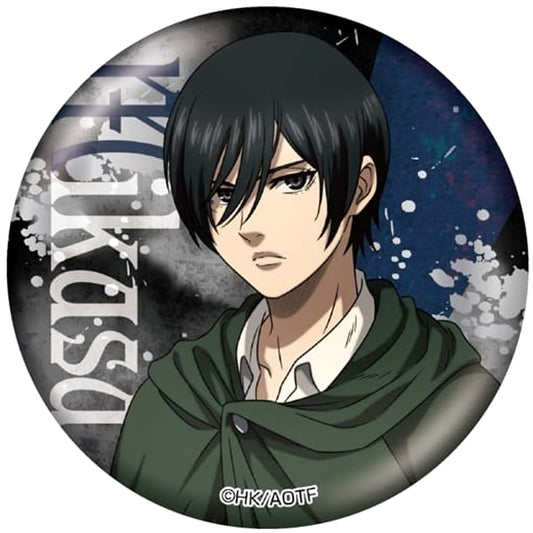 Attack on Titan Mikasa Ackerman A Newly Drawn Random Can Badge Buttons [USED]