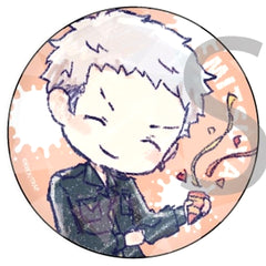 Tokyo Revengers Takashi Mitsuya Graph Art Design 65mm Hologram Can Badge 02. Birthday Ver. Buttons [USED]