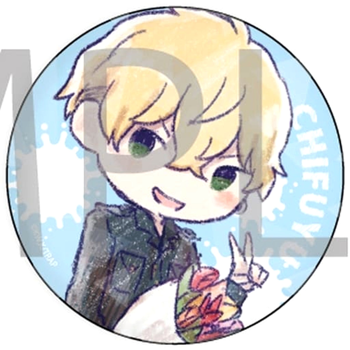 Tokyo Revengers Chifuyu Matsuno Graph Art Design 65mm Hologram Can Badge 02. Birthday Ver. Buttons [USED]