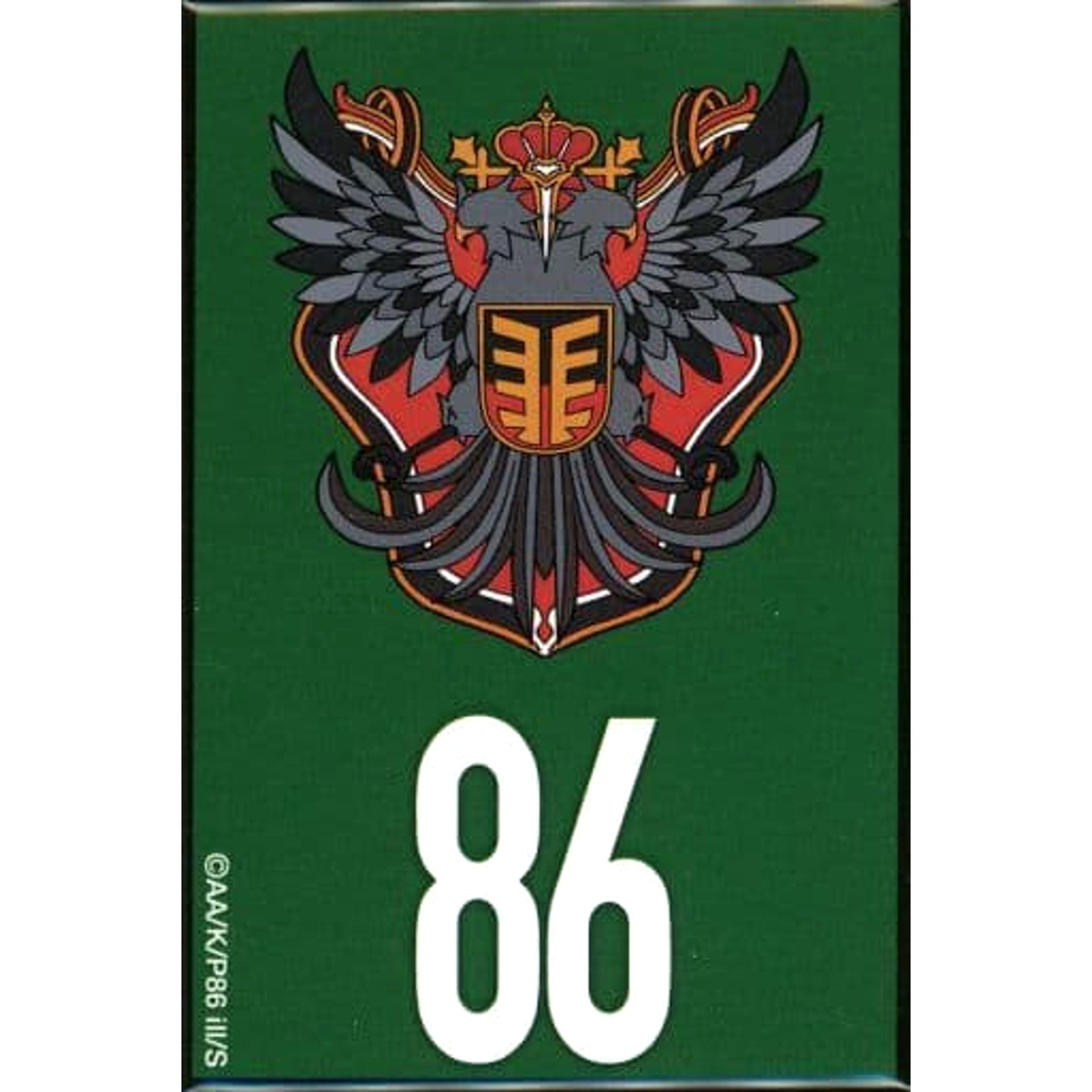 86 Emblem of the Giadian Republic Online Kuji 2022 Autumn Square Can Badge Kujibikido Limited Prize D-15 Buttons [USED]