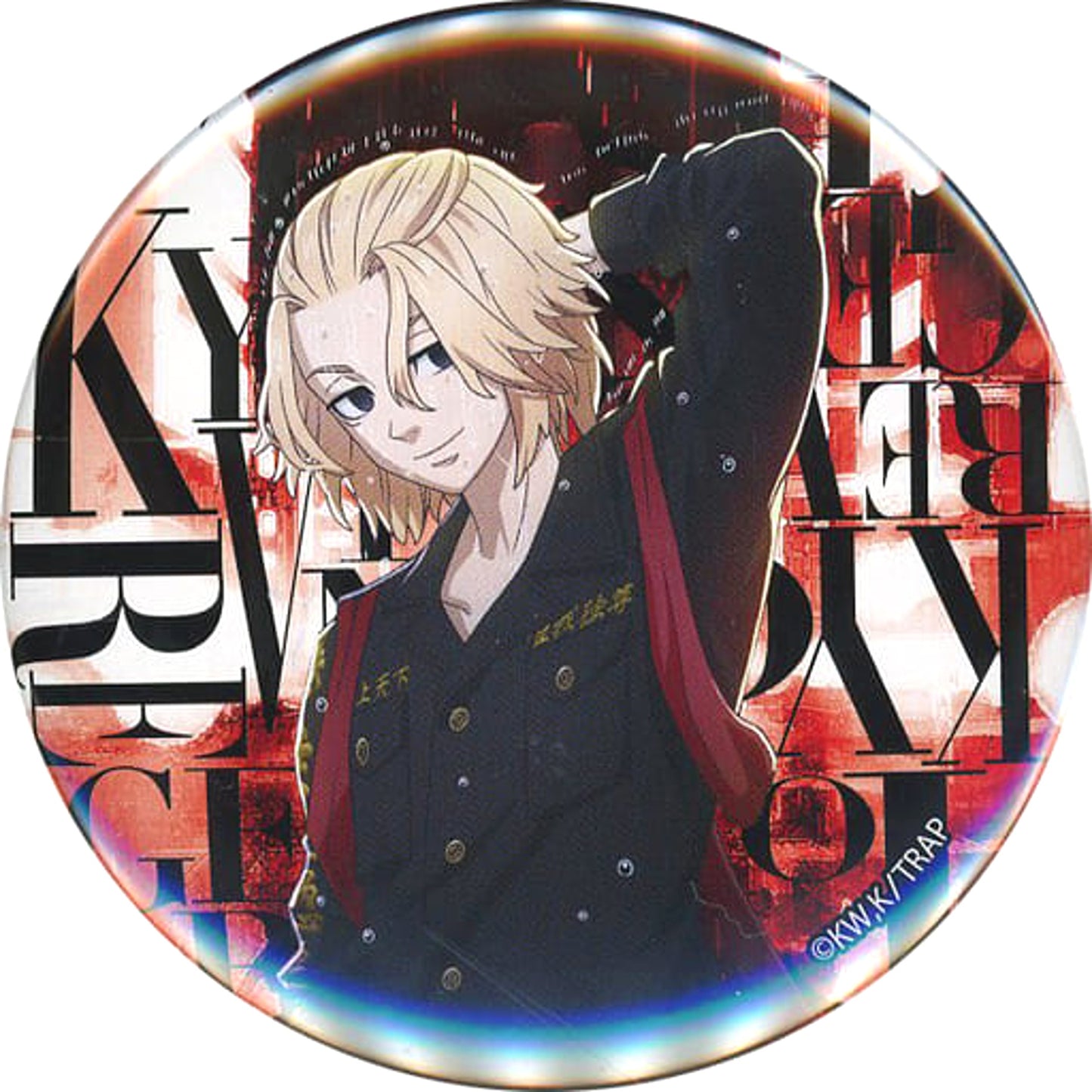 Manjiro Sano Background Title Tokyo Revengers Undameshi! Tou Reve Mikuji Night Rain Button Little Luck [USED]
