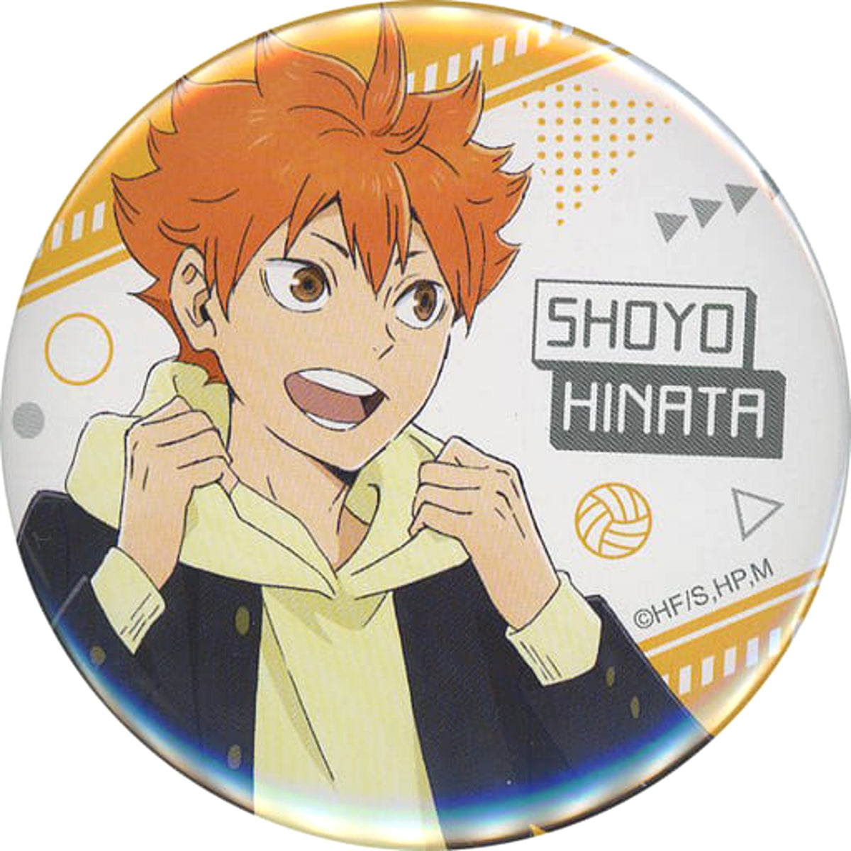 Haikyu!! Shoyo Hinata Uniform Undameshi! Mikuji Clubroom Can Badge Little Luck Buttons [USED]