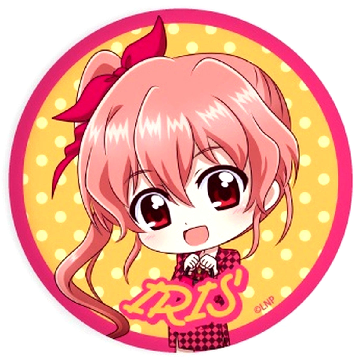Iris Magical Girl Lyrical Nanoha Button 15 Fashion Show Ver. Mini Character [USED]