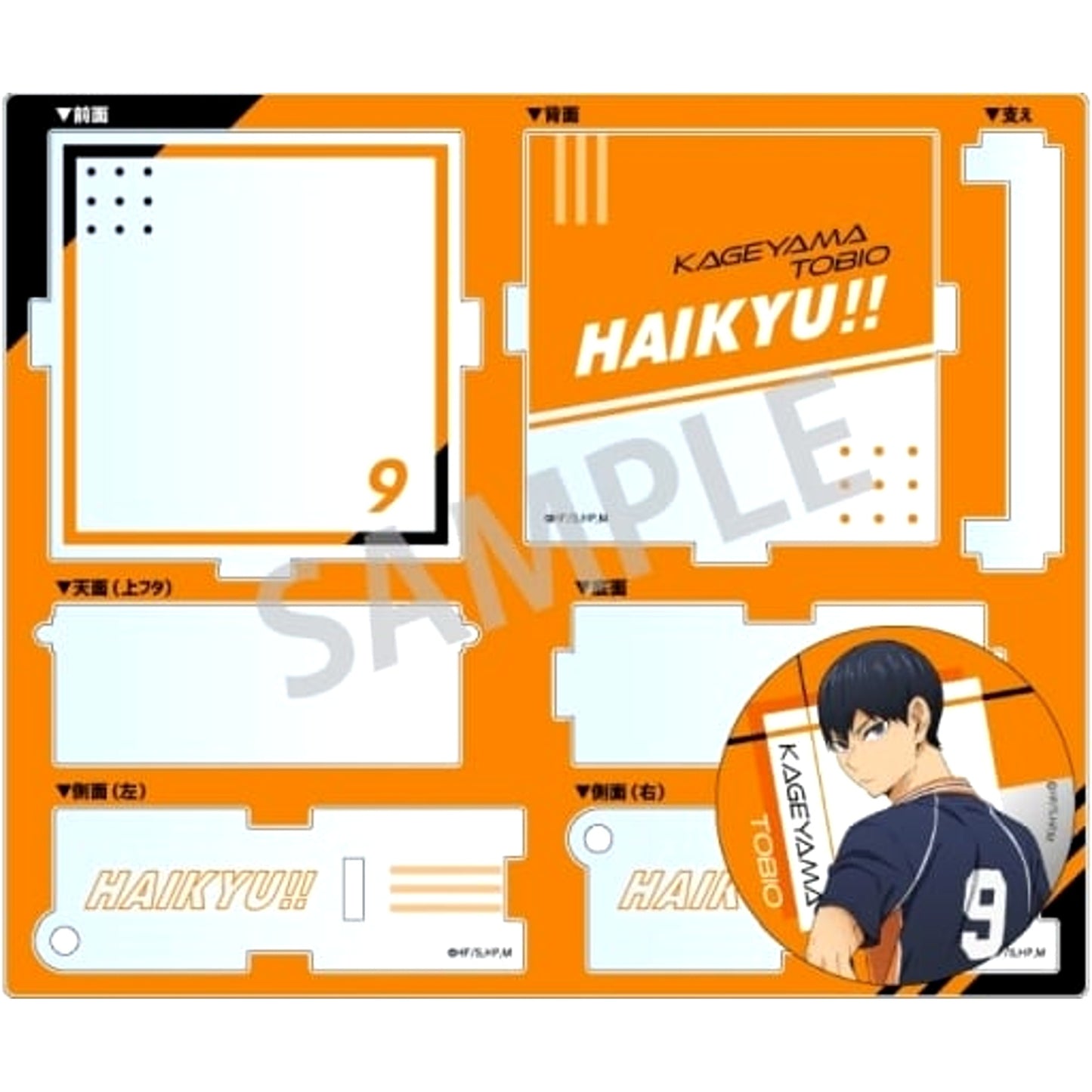 Haikyu!! Tobio Kageyama Hakoniwa Can Badge Buttons [USED]