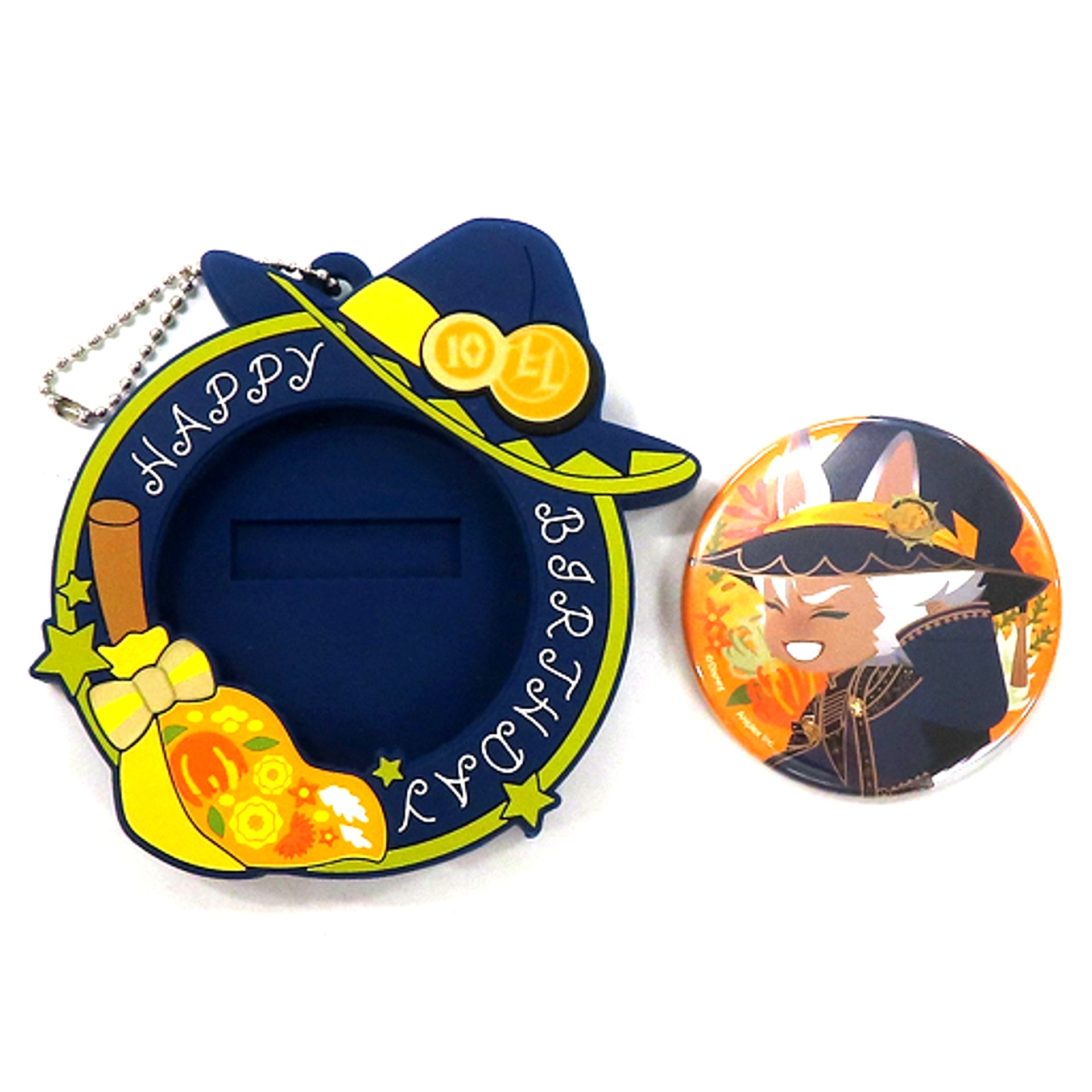 Jack Howl Disney Twisted Wonderland Bloom Birthday Button with Cover Jacks Birthday Memorial Goods [USED]