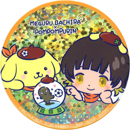 Meguru Bachira x Pompompurin Blue Lock x Sanrio Characters Hologram Button [USED]
