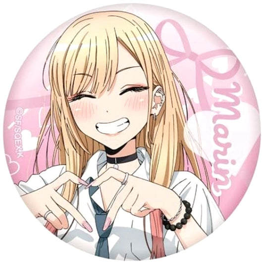 My Dress-Up Darling Marin Kitagawa Name Right Side Newly Drawn Can Badge Buttons [USED]
