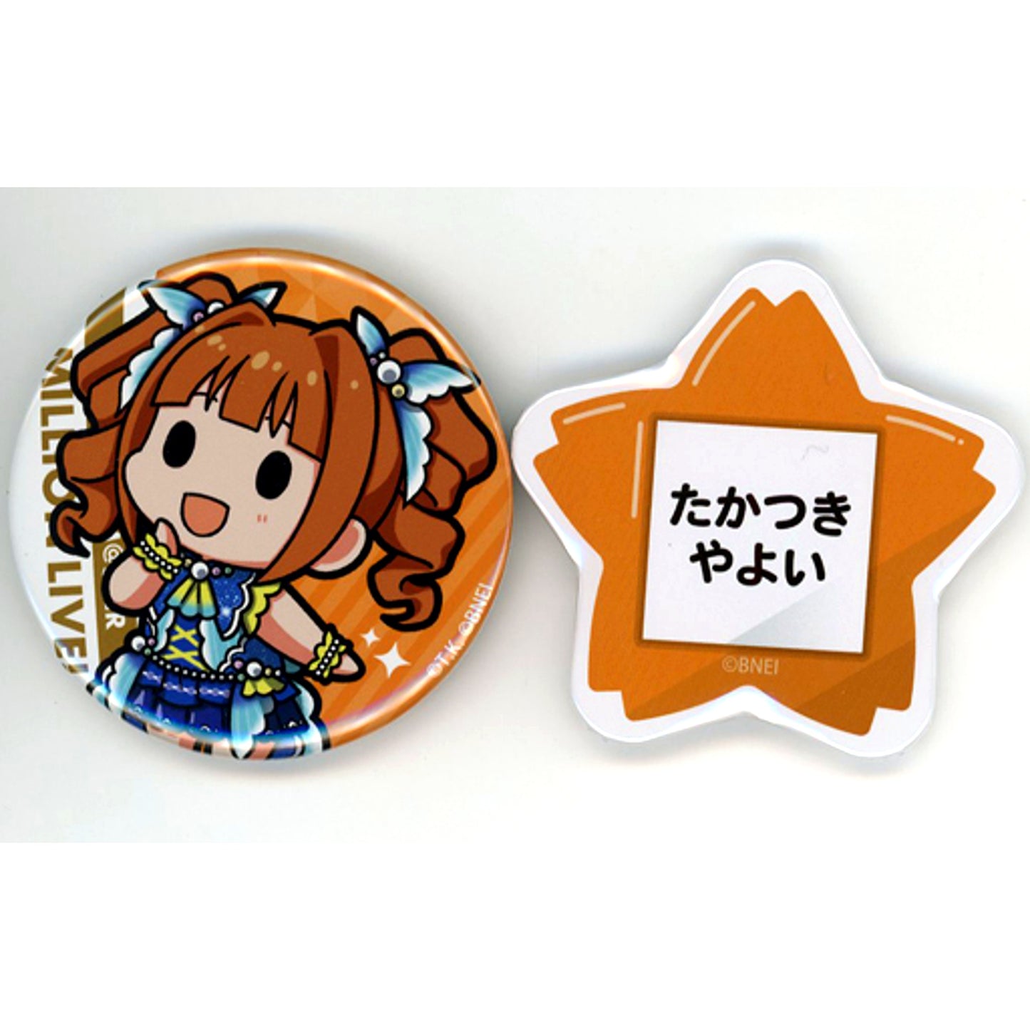 Yayoi Takatsuki Can Badge Set -Angel- Set of 2 Kotobukiya Kuji The Idolmaster Million Live! Stage01 Prize F-2 [USED]