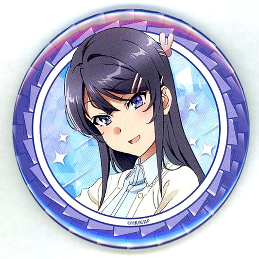 Mai Sakurajima Study Session Rascal Does Not Dream of Bunny Girl Senpai 75mm Button Kujibikido Mai Sakurajima Happy Birthday Kuji 2022 C-1 Prize [USED]
