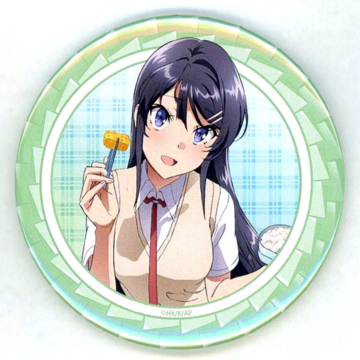 Mai Sakurajima Bento Another Rascal Does Not Dream of Bunny Girl Senpai 75mm Button Kujibikido Mai Sakurajima Happy Birthday Kuji 2022 C-5 Prize [USED]