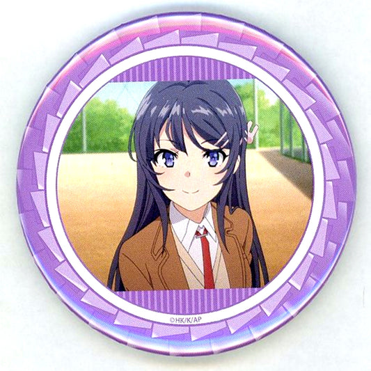 Mai Sakurajima Confession Rascal Does Not Dream of Bunny Girl Senpai 75mm Button Kujibikido Mai Sakurajima Happy Birthday Kuji 2022 C-14 Prize [USED]