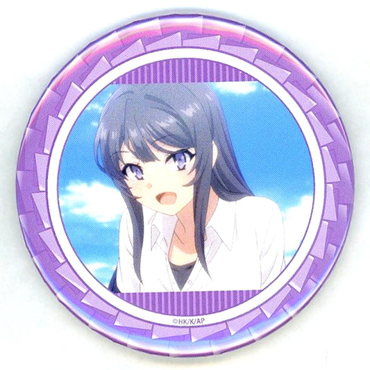 Mai Sakurajima CM Smile Rascal Does Not Dream of Bunny Girl Senpai 75mm Button Kujibikido Happy Birthday Kuji 2022 C-22 Prize [USED]
