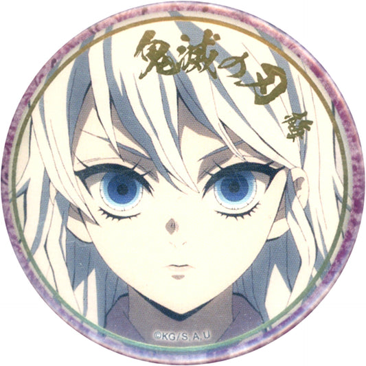 Ume Daki Demon Slayer: Kimetsu no Yaiba Mugen Train Arc Entertainment District Arc Foil Stamped 57mm Lottery Button B Character Emaki Cafe ufotable Cafe Machi Asobi CAFE Last Volume [USED]
