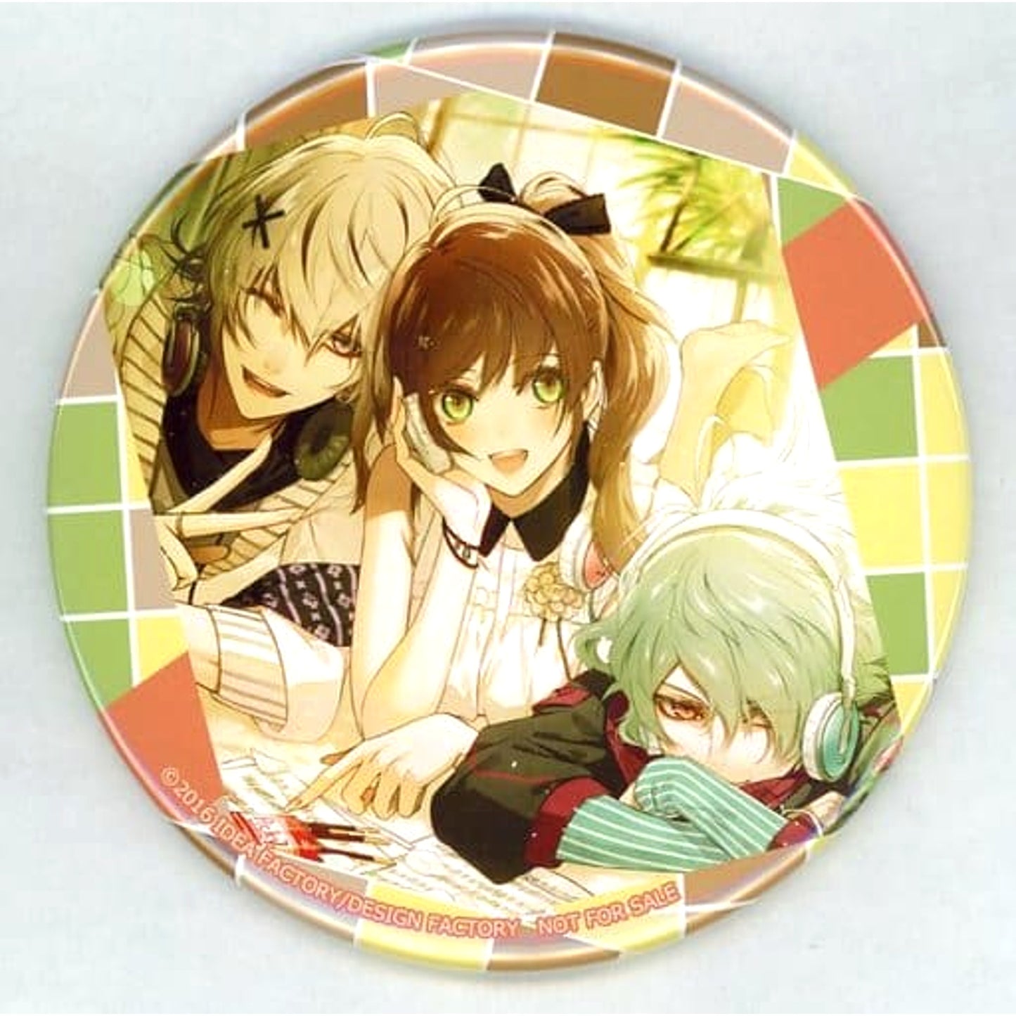 Kei Okazaki Takeru Sasazuka Protagonist Collar x Malice 100mm Button Stellaworth Limited Character CD First Production Limited Edition All 5 Volumes Linked Bonus [USED]