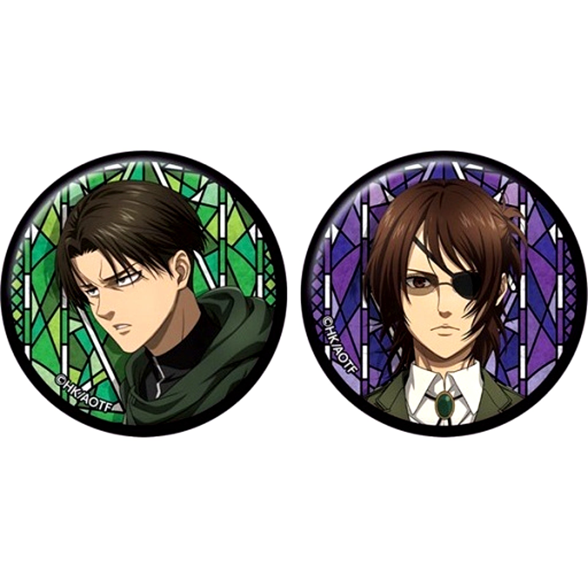 Levi & Hange Badge Set of 2 Attack on Titan [USED]