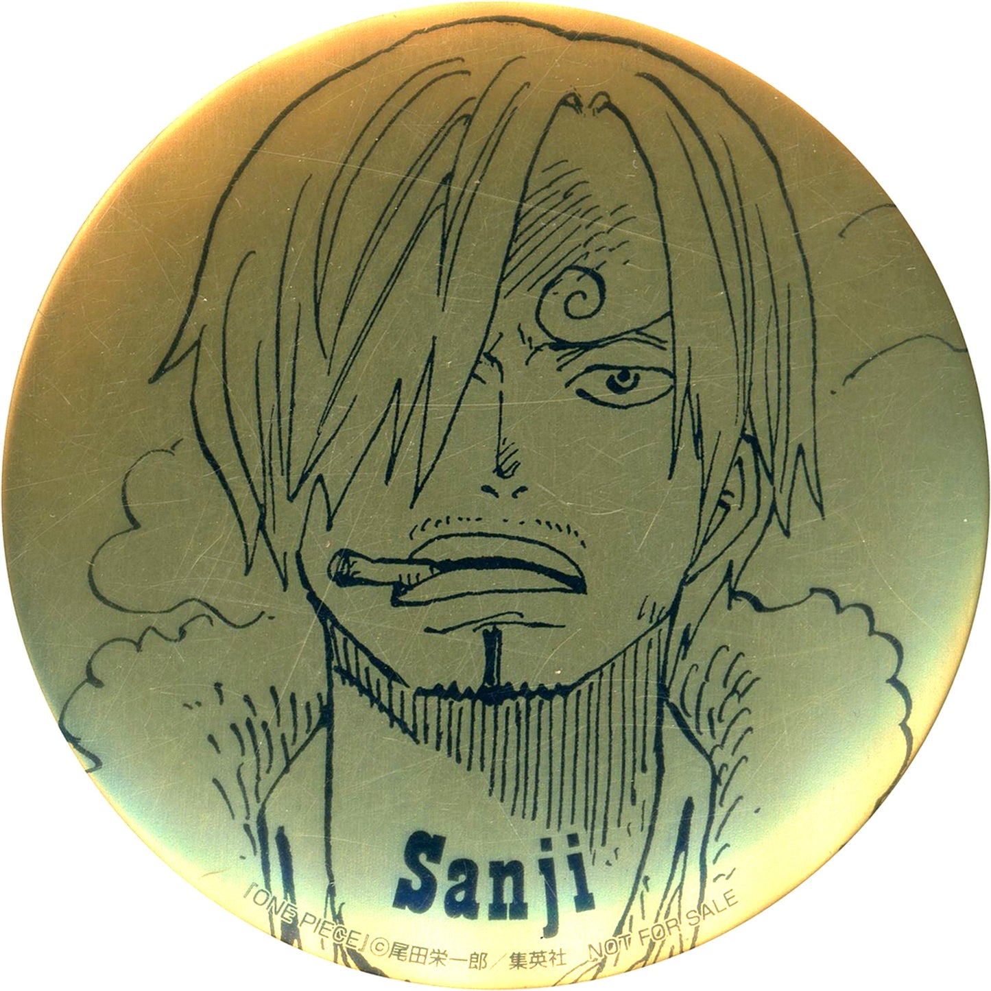 Sanji One Piece Gold Button Shueisha Summer Comics Fair Natsukomi 2016 Distributed [USED]