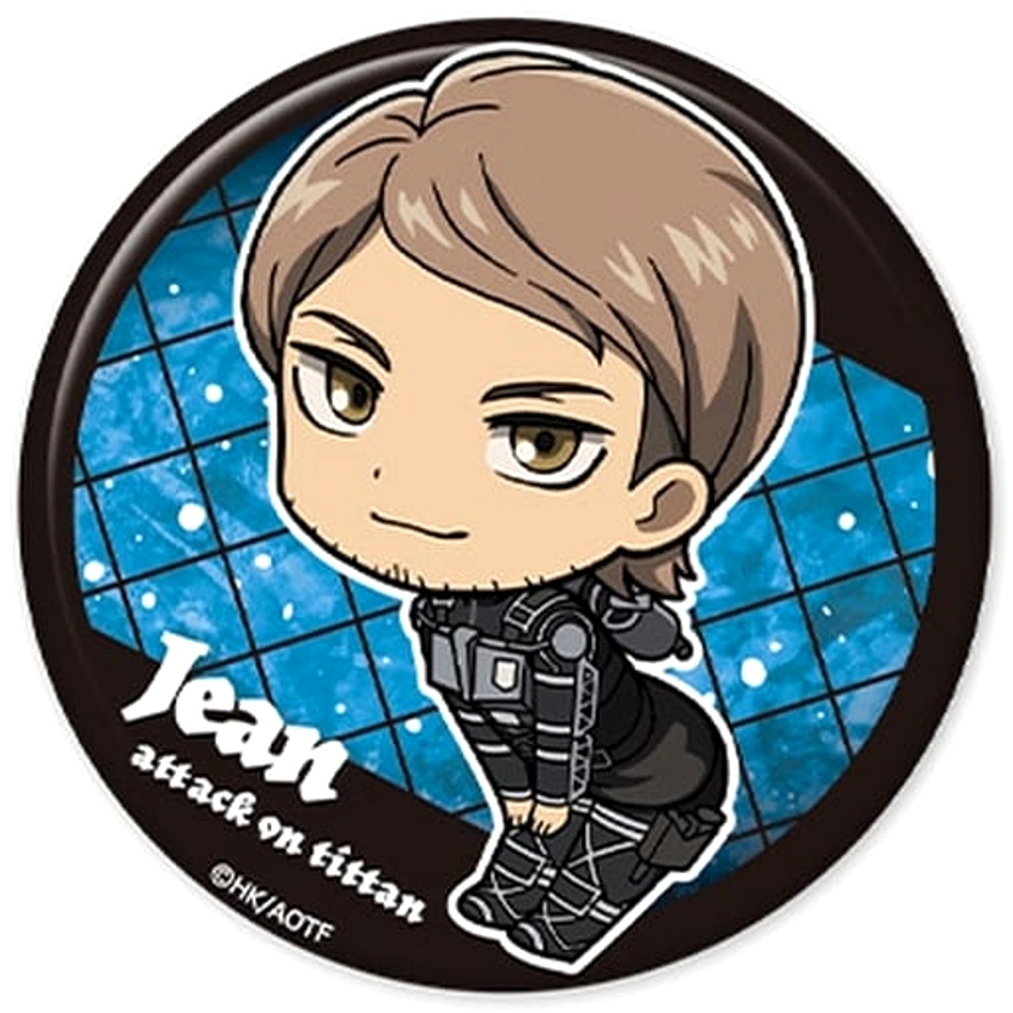 Attack on Titan Jean Kirstein Tsunpittsu Trading Can Badge Buttons [USED]