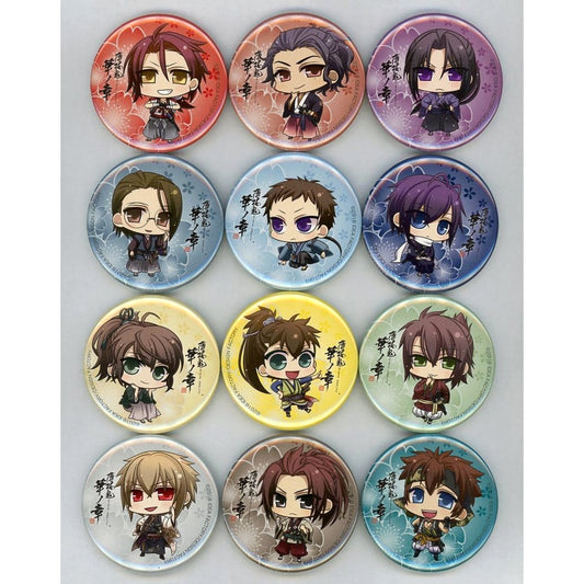 Toshizo Hijikata & Others Hakuouki: Shinkai Set of 12 Button Otomate Official Online Shopping Limited PS Vita Software Hana no Sho Bundled Bonus [USED]