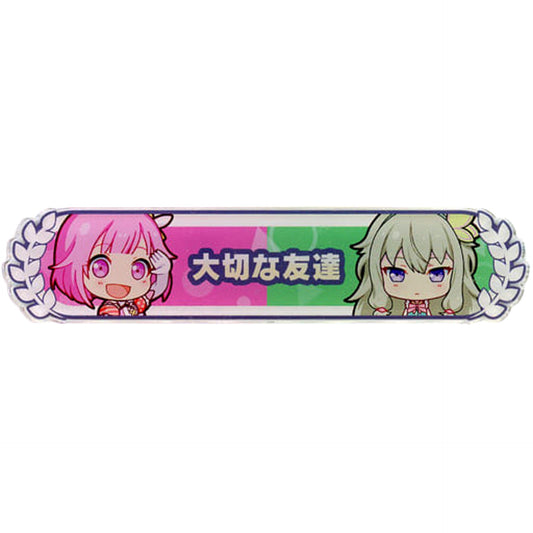 Hatsune Miku: Colorful Stage! Emu Otori Nene Kusanagi Acrylic Title Badge Collection Vol.2 D Wonderlands X Showtime Buttons [USED]