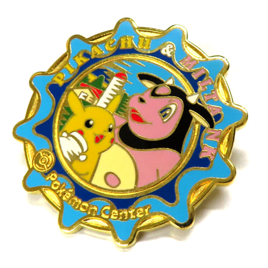 Pokemon Pikachu Miltank Pins Sapporo 2003 Pokemon Center Limited Pins [USED]