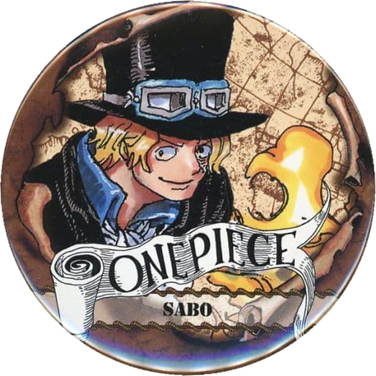 One Piece Sabo Collection Can Badge Part 7 Buttons [USED]