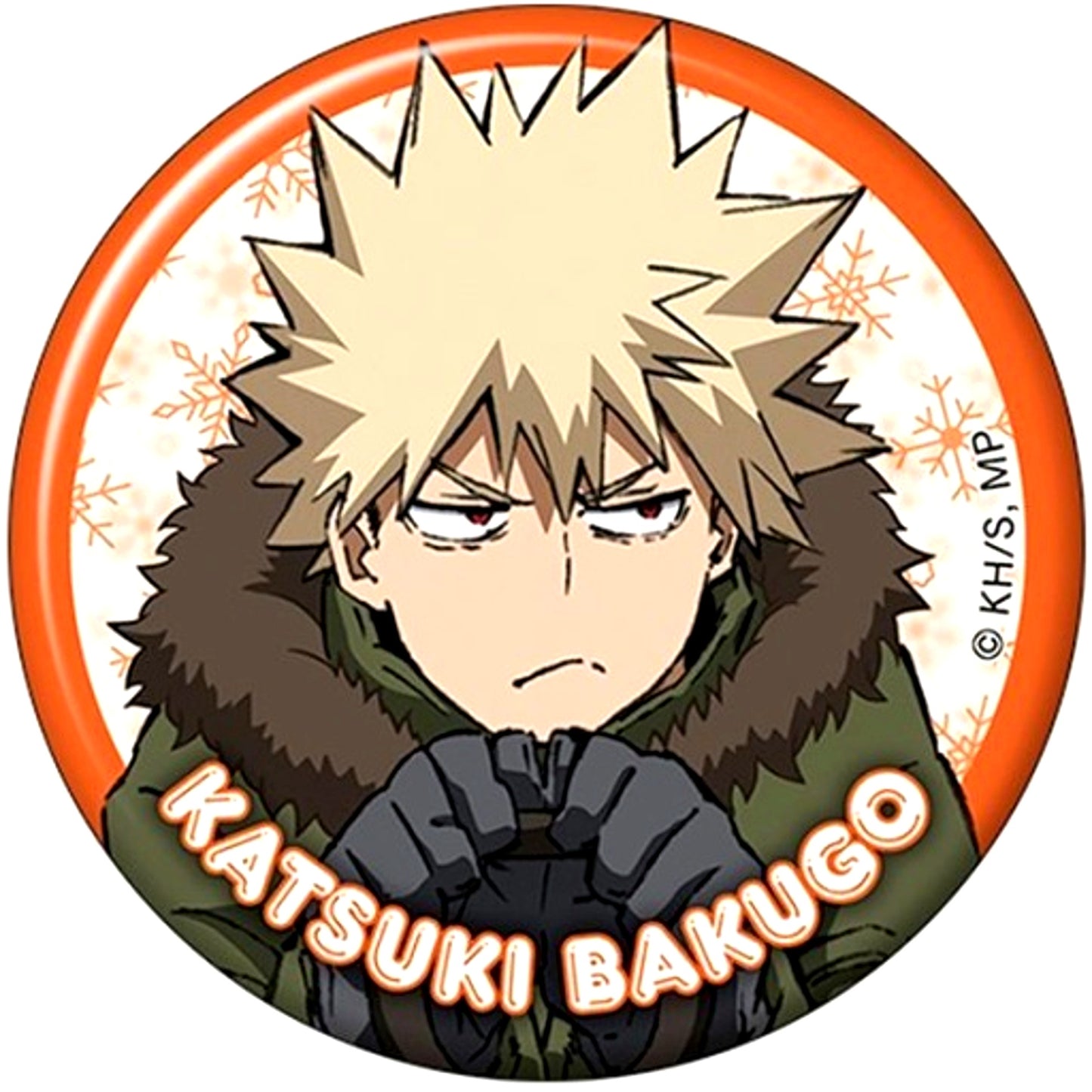 Katsuki Bakugo My Hero Academia Character Badge Collection Snow Shoveling [USED]