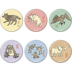 Jujutsu Kaisen Gama & Others Character Badge Collection Fushiguro's Shikigami All 6 Types Set Buttons [USED]