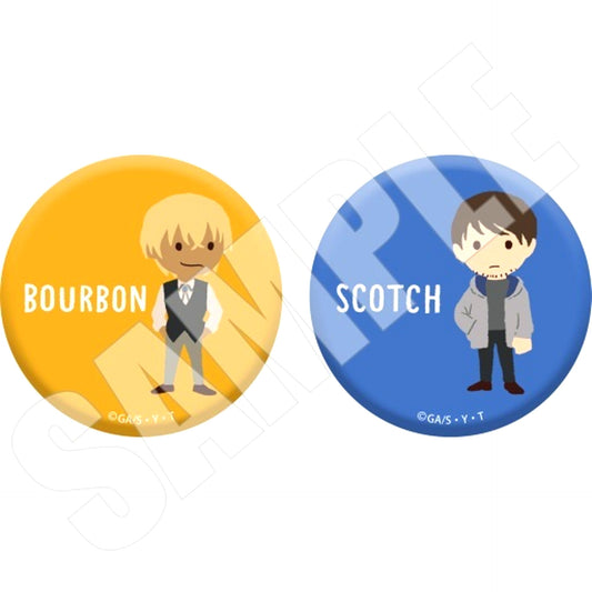 Bourbon and Scotch Detective Conan Yuru Palette Button Set of 2 [USED]