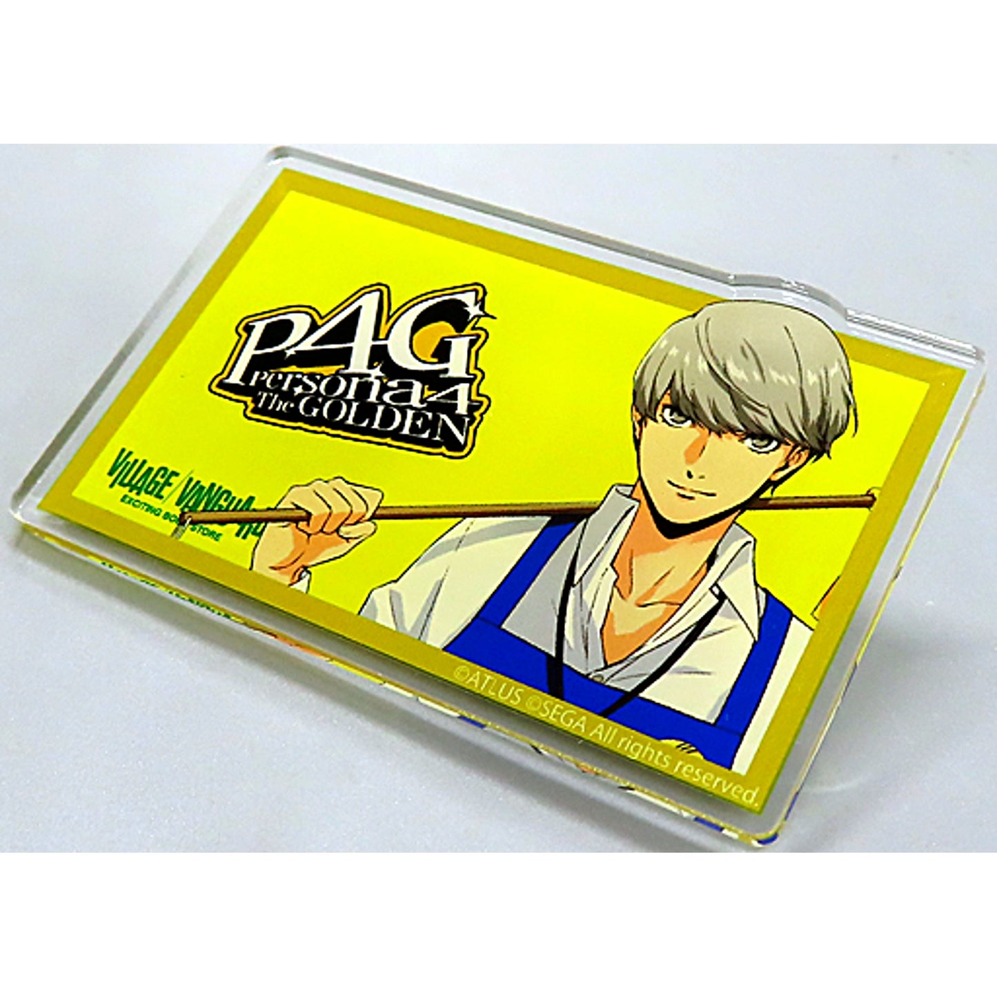 Protagonist P4G Clerk Persona Series Acrylic Name Button x Village Vanguard [USED]