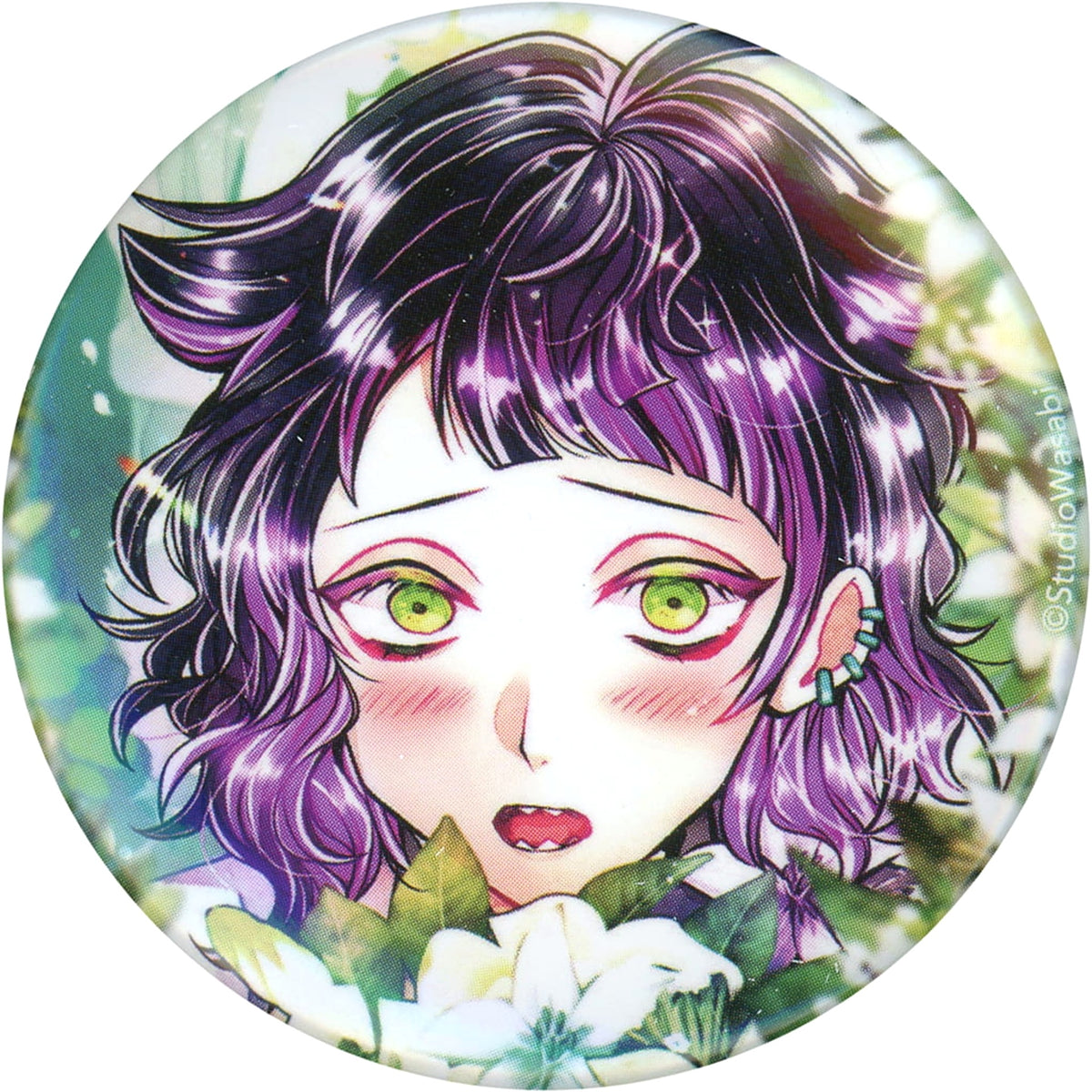 Akuma Shitsuji to Kuroi Neko Lamli Bennett Character Badge Collection Butler's Wedding Buttons [USED]