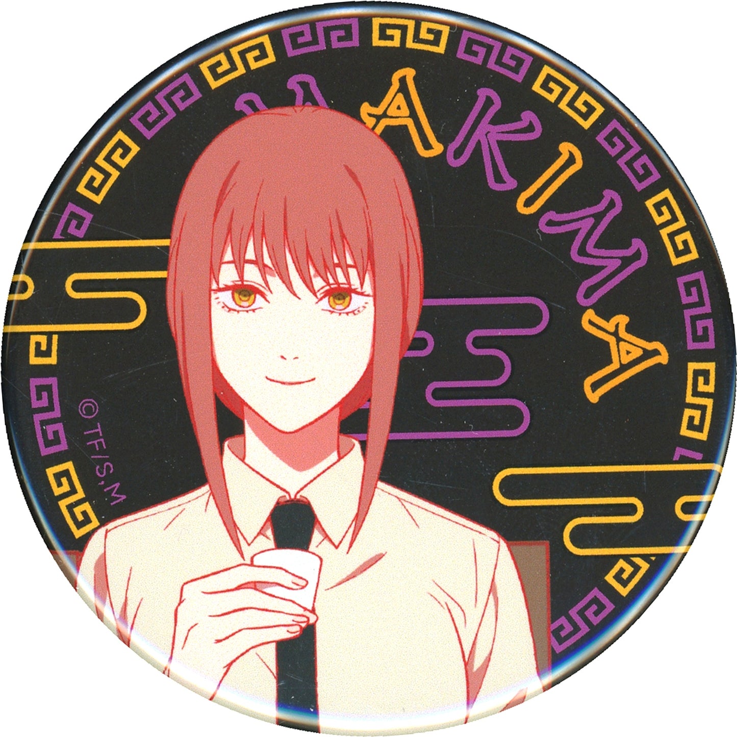 Makima Chainsaw Man 56mm Button in Namjatown Mini Game This is Mine! Chinese Roulette B Prize [USED]