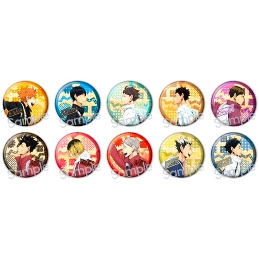 Set of 10 Haikyu!! Color Palette Going to School Button [USED]