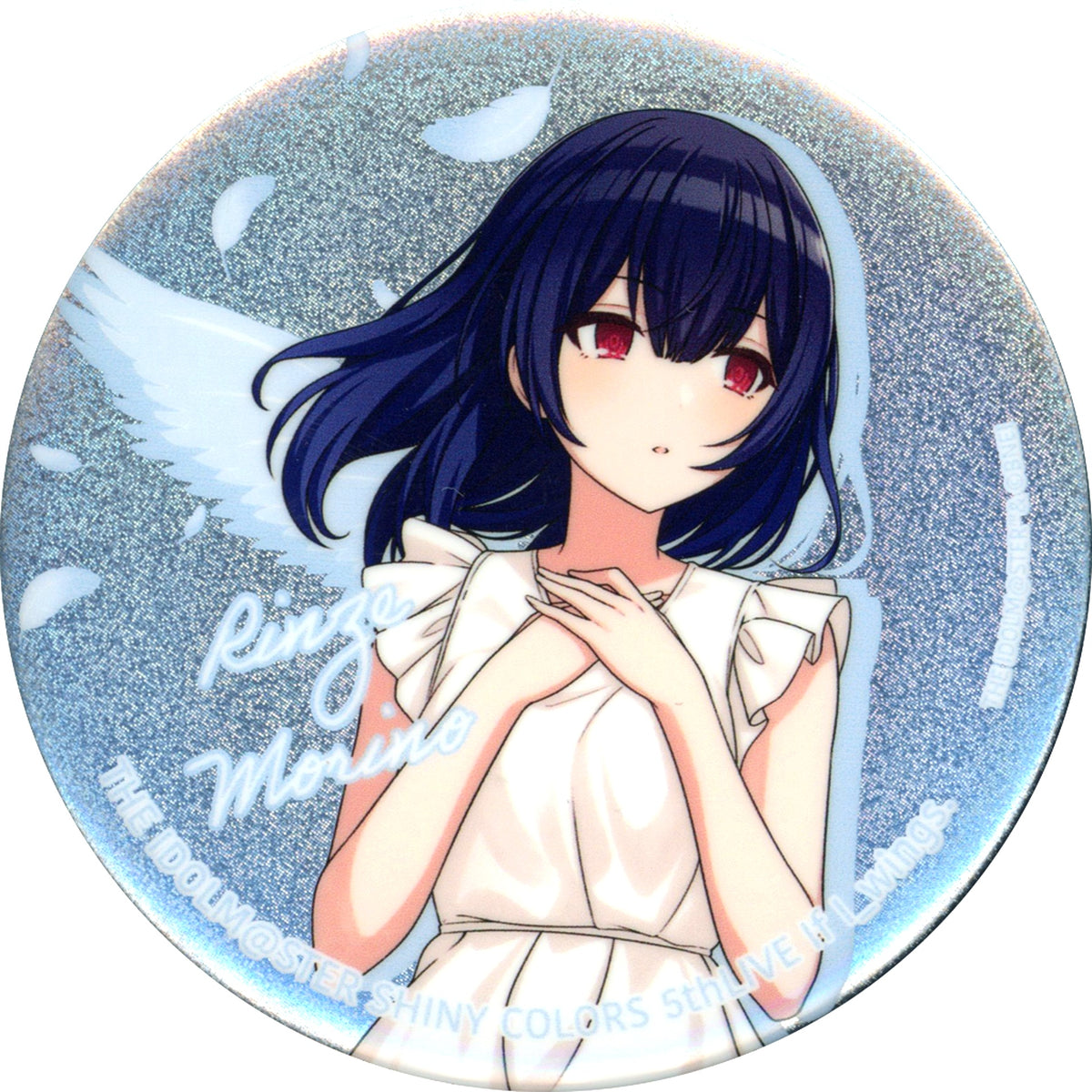 Rinze Morino THE IDOLM@STER SHINY COLORS 5thLIVE If I_wings. Official 75mm Glitter Button [USED]