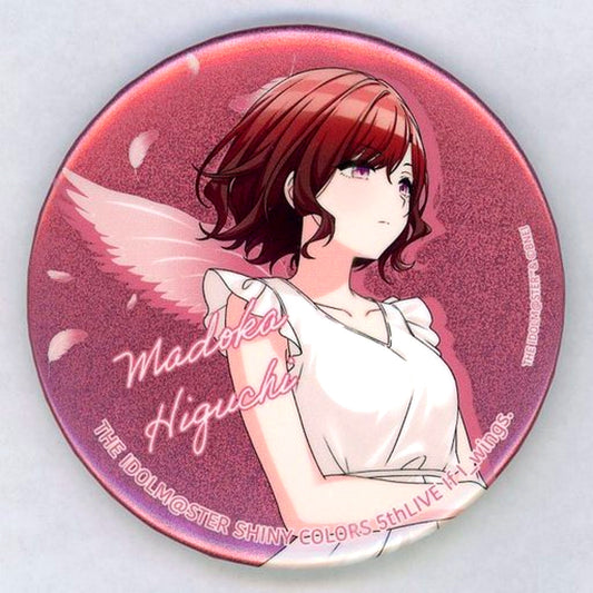 Madoka Higuchi Official 75mm Glitter Tin Badge The Idolmaster Shiny Colors 5thLIVE If I wings. [USED]
