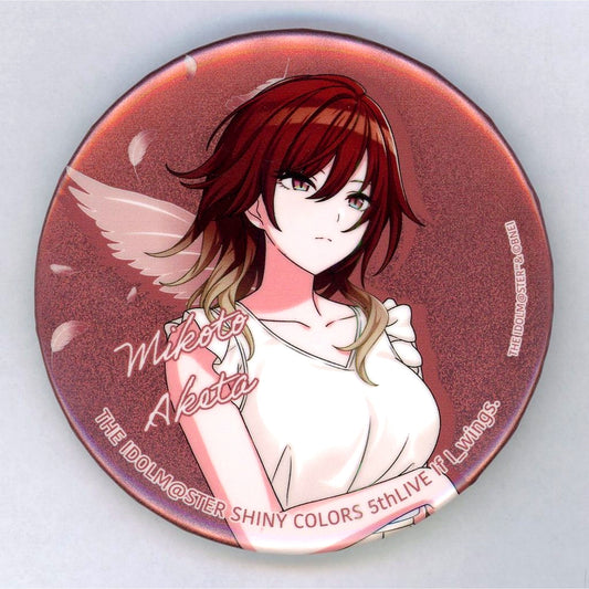 Mikoto Aketa Official 75mm Glitter Badge The Idolmaster Shiny Colors 5th Live If I_wings. [USED]